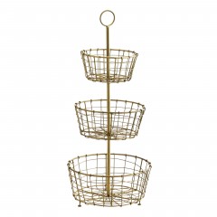 WIRE ETAGER WITH 3 BASKETS 